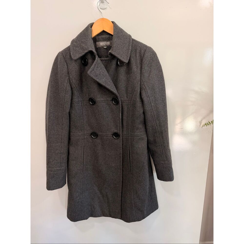 Kenneth Cole Reaction Wool Blend Peacoat Size 4